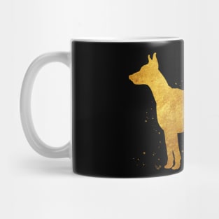 Doberman Pinscher golden art Mug